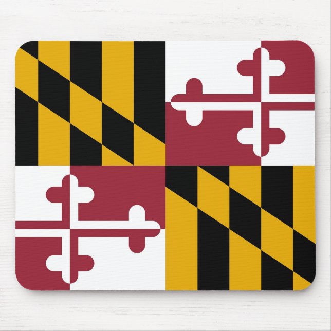 Mousepad mit Flagge von Maryland Staat - USA (Vorne)