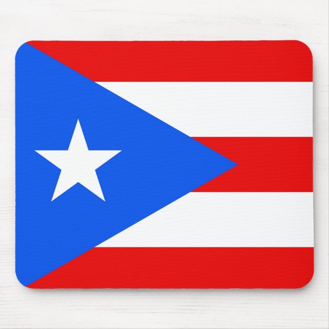 Mousepad mit Flagge von Puerto Rico - USA (Vorne)