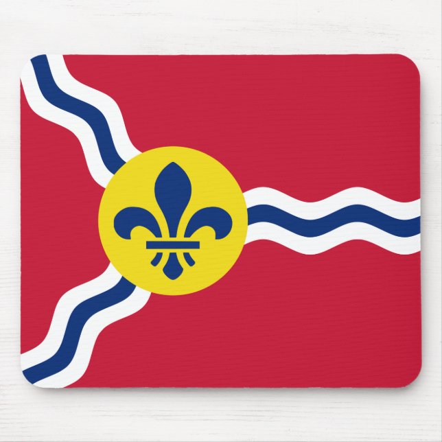 Mousepad mit Flagge von St. Louis, Missouri (Vorne)