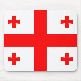 Mousepad mit georgischer Flagge