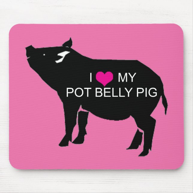 Mousepad mit Hängebauchschwein (Vorne)
