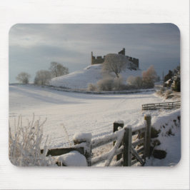 Mousepad mit Hume Schloss im Winter