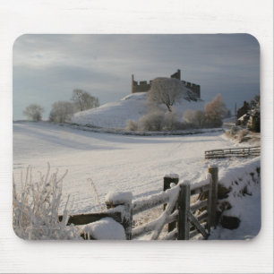 Mousepad mit Hume Schloss im Winter