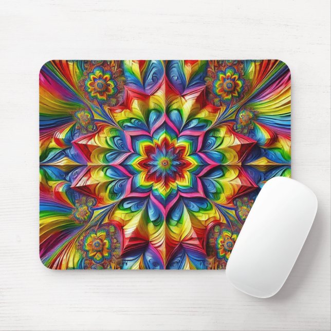 Mousepad mit LGBTQ-Farbdesign (Mit Mouse)