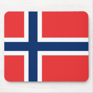 Mousepad mit norwegischer Flagge
