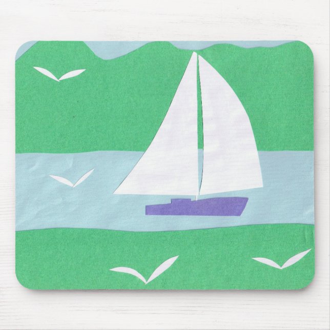 Mousepad mit Sailboat Design (Vorne)