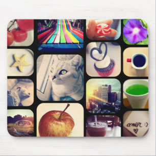 Mousepad mit seinen Fotos des Instagram schafft