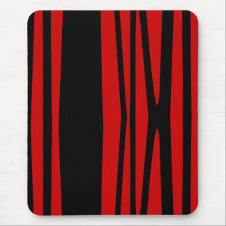 Mousepad, modern, schwarz, rot, abstrakt mousepad
