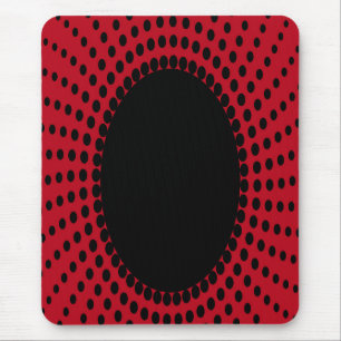 Mousepad, modern, schwarz, rot, abstrakt, Punkte Mousepad