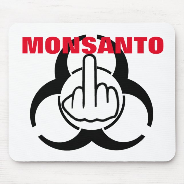 Mousepad Monsanto Bio Hazard Gedreht (Vorne)