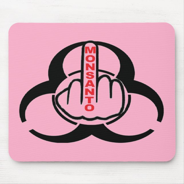 Mousepad Monsanto Bio Hazard Gedreht (Vorne)