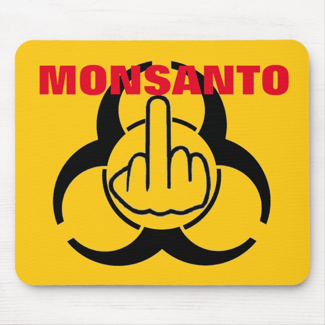 Mousepad Monsanto Bio Hazard Gedreht (Vorne)