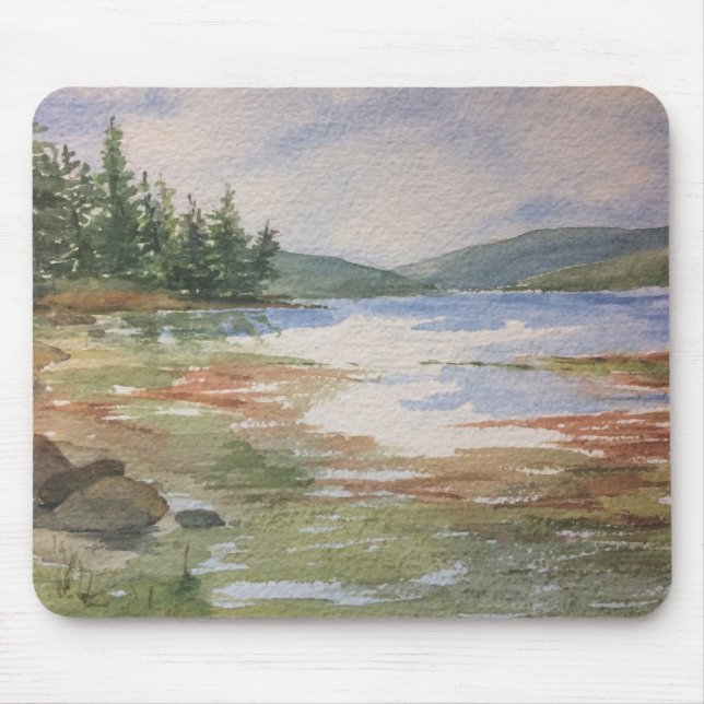 Mousepad (Mousepad): Aquarellfarben, leise Gezeite (Vorne)