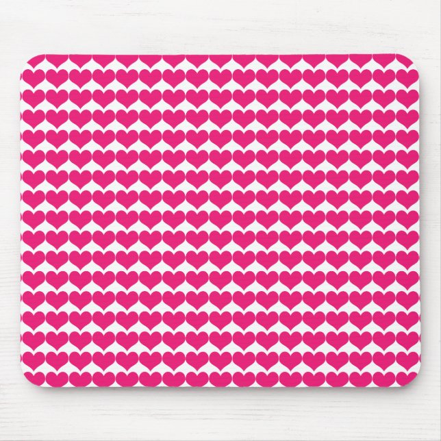Mousepad (Mousepad), Niedliches rosa Herz (Vorne)