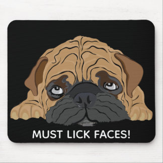 Mousepad muss Gesichtsausdruck/Bull Dog Welpe habe