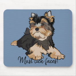 Mousepad muss Gesichtsausdruck/Terrier-Welpe haben