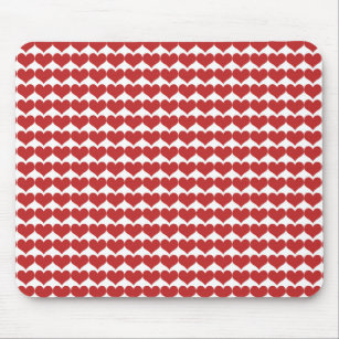 Mousepad, Muster für Niedliche rote Herzen Mousepad