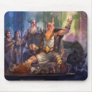 Mousepad - Odin und Einherjars