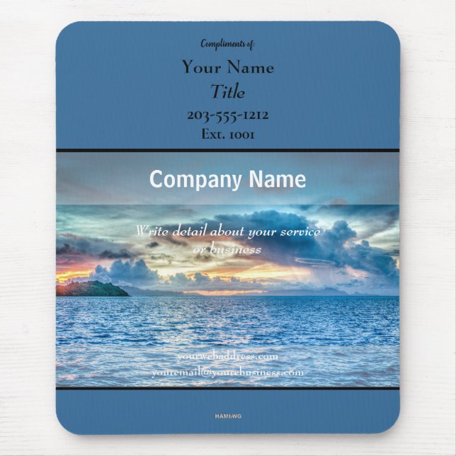 Mousepad-Ozean fördern - HAMbyWG Mousepad (Vorne)