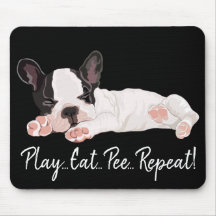 Mousepad-Play-Eat-Pee-Wiederholung/Furry-Puppy