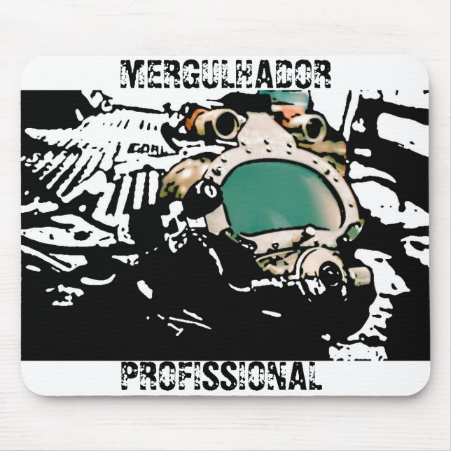 MousePad professioneller Taucher stilized (Vorne)