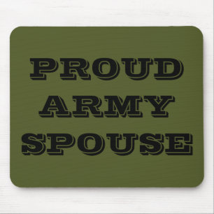 Mousepad Proud Army Ehefrau
