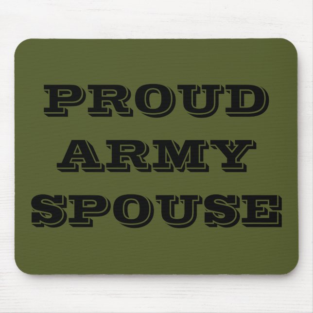 Mousepad Proud Army Ehefrau (Vorne)
