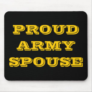 Mousepad Proud Army Ehefrau