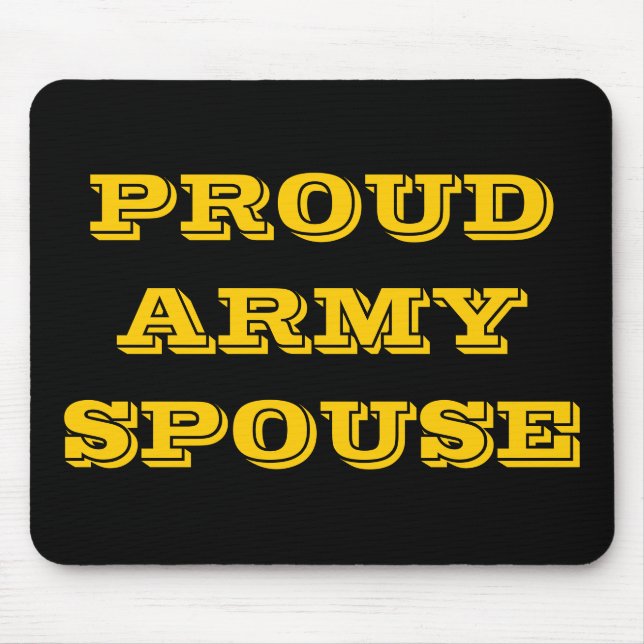 Mousepad Proud Army Ehefrau (Vorne)