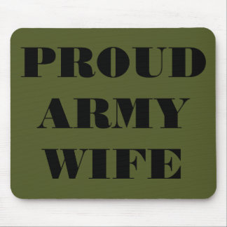 Mousepad Proud Army Ehefrau