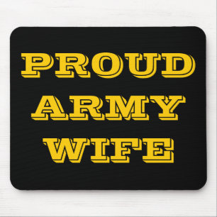 Mousepad Proud Army Ehefrau