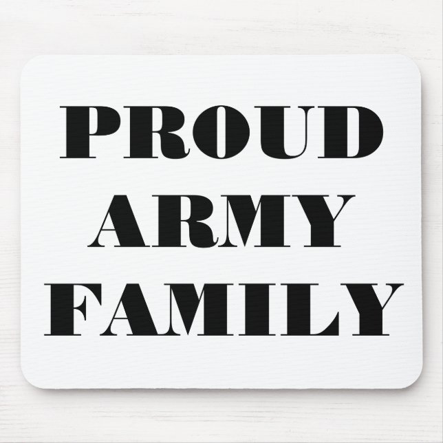 Mousepad Proud Army Family (Vorne)