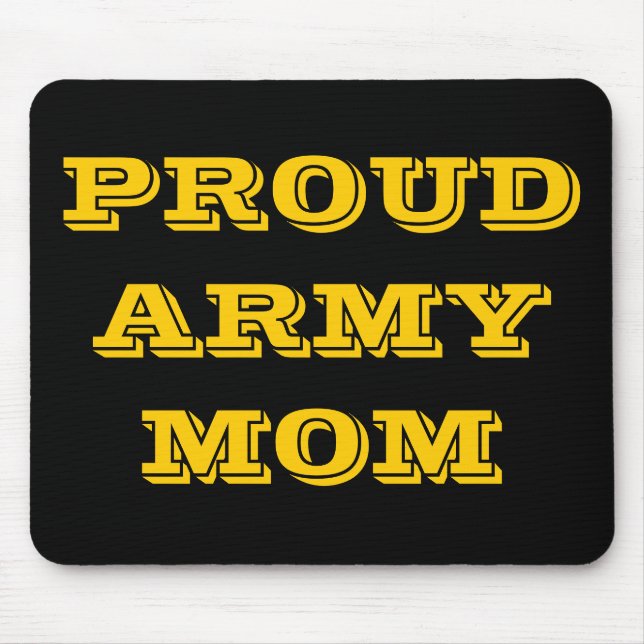 Mousepad Proud Army Mama (Vorne)