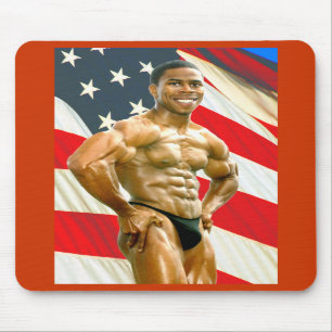 Mousepad, QFLAG, rote Grenze Mousepad