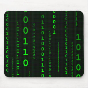 Mousepad Quadrat des binären Codes