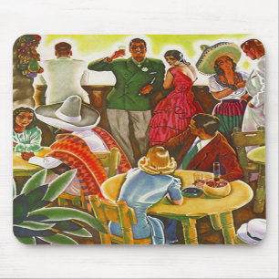 Mousepad ~ Retro Mitte des Jahrhunderts südlich