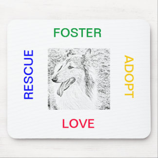 Mousepad - Rettung, adoptieren, Pflege, Liebe