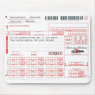 Mousepad ricetta medica - italienische Verordnung