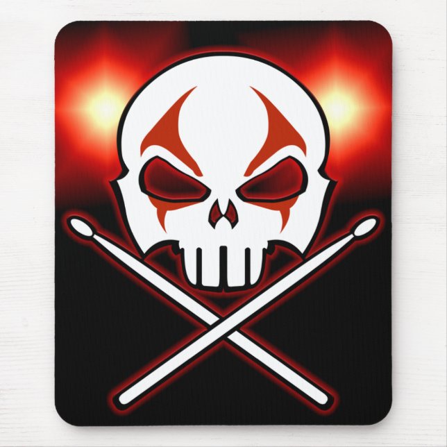 Mousepad-Rock & Roll Drummer-Maus-Pad Mousepad (Vorne)