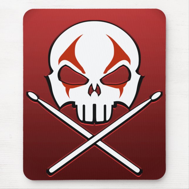 Mousepad-Rock & Roll Drummer-Maus-Pad Mousepad (Vorne)