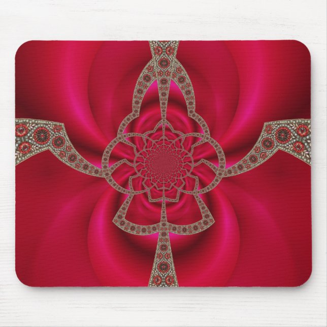 Mousepad Rosa Abstraktes Muster (Vorne)