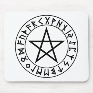 mousepad Rune-Pentagramm