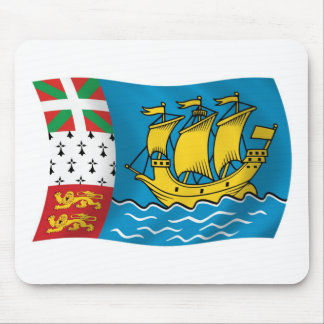 Mousepad Saint Pierre und Miquelon Flag