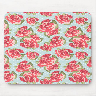 Mousepad Shabby Chic-Rosen-mit BlumenVintages