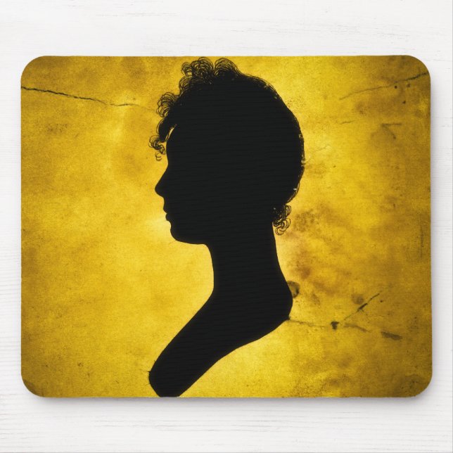 Mousepad "Silhouette auf Gold" (Vorne)
