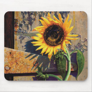 Mousepad Sonnenblume-Blume, die Camille Engel malt