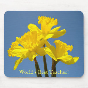 Mousepad Teachers Daffodils, der beste Lehrer der