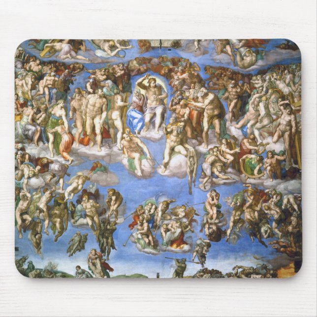 Mousepad The Last Judge Fresco von Michelangelo (Vorne)