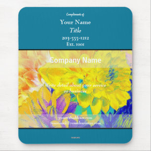 Mousepad Turquoise & Blume - HAMbyWG