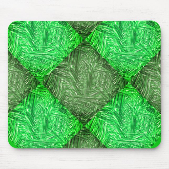 Mousepad verde falsa grama ou folhas de coqueiro (Vorne)